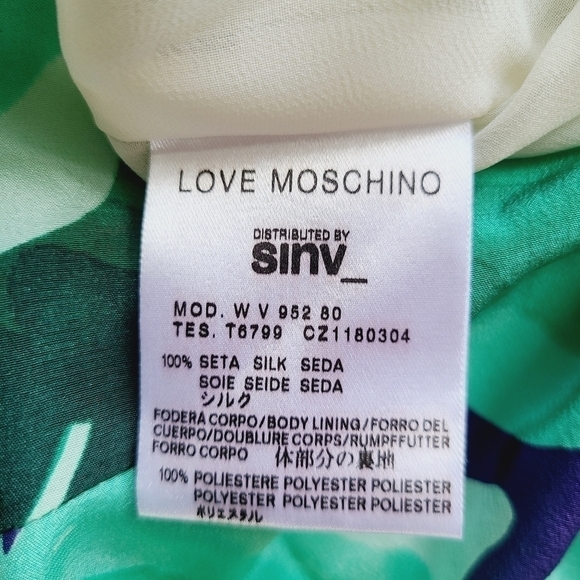 Moschino Silk Clover Dress - Picture 11 of 12